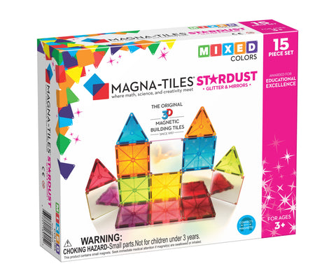 MAGNA-TILES Magnetinis konstruktorius „Žvaigždžių dulkės“, 15 det. MAGNA-TILES