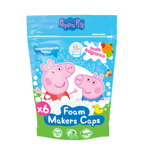 PEPPA PIG Vonios putų kapsulės, 6 x 16 g