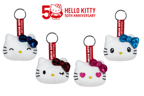 HELLO KITTY Pliušinis raktų pakabukas, 7 cm - Www.zaislaivaikams.lt