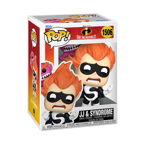 FUNKO POP! Vinilinė figūrėlė: Disney: Incredibles - JJ & Syndrome FUNKO