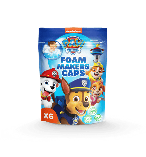 PAW PATROL Vonios putų kapsulės, 6 x 16 g