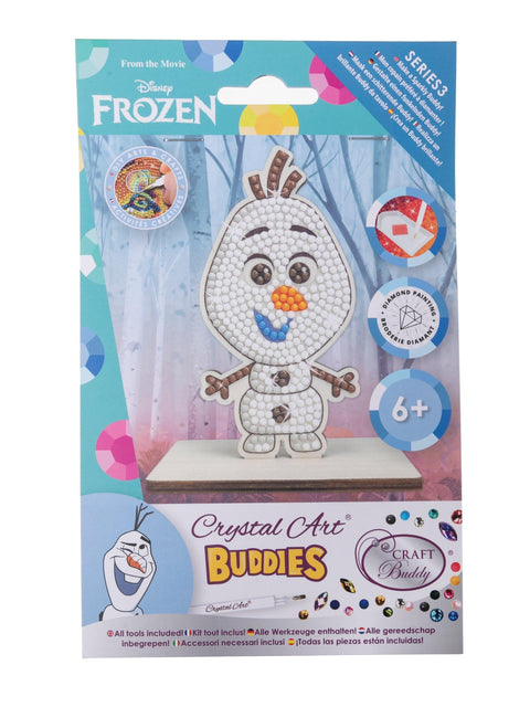 DISNEY FROZEN Piešimo deimantais rinkinys „Olaf“ CRAFT BUDDY