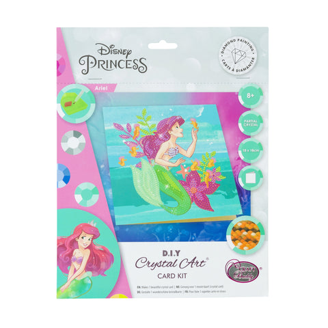 DISNEY PRINCESS CRYSTAL ART Atvirukas „Arielė“ CRAFT BUDDY