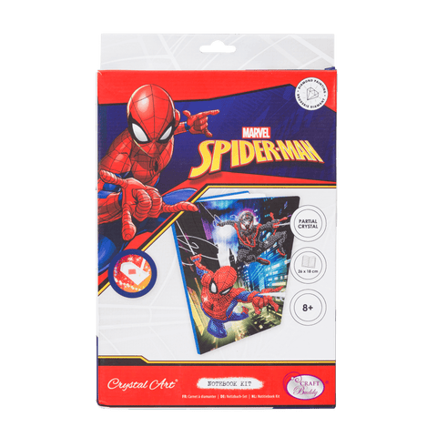 SPIDER-MAN CRYSTAL ART Užrašų knygelė „Žmogus-voras“ CRAFT BUDDY