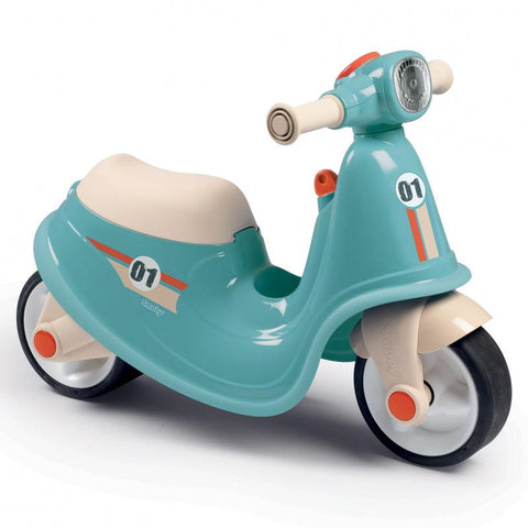 Smoby Blue Retro motoroleris "Quiet Wheels Rider Smoby