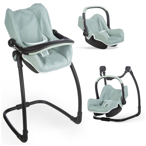 SMOBY "Maxi Cosi Quinny 3-in-1" maitinimo kėdutė lėlei vežimėlis supynė