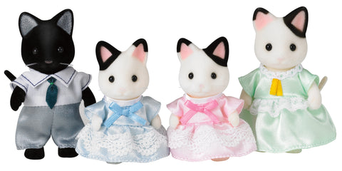 SYLVANIAN FAMILIES Kačiukų šeimynėlė – žaislai vaikams, skatinantys kūrybiškumą
