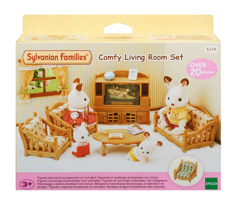 SYLVANIAN FAMILIES Svetainės baldai – žaislai vaikams, skatinantys kūrybiškumą
